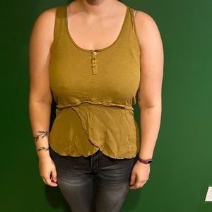 Yellow/mustard colored tank top